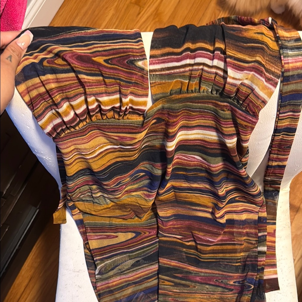 OOTDFash Multicolor Swirl Dress